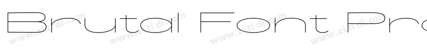 Brutal Font Pro字体转换